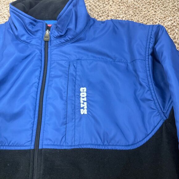 Indianapolis Colts Zip Up Fleece Jacket NFL Apparel Mens Size Medium - Picture 11 of 12